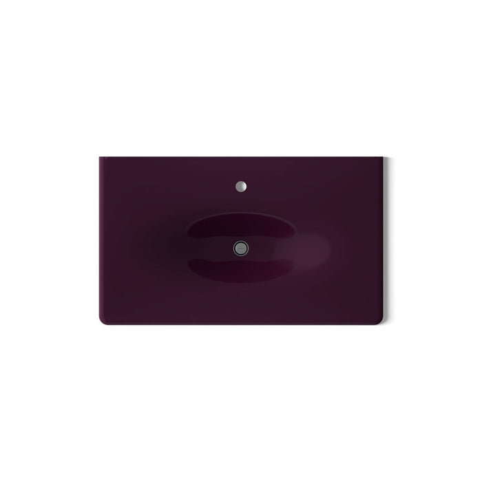 Kohler Iron/Impressions 37" Enameled cast iron vanity top with integrated oval sink