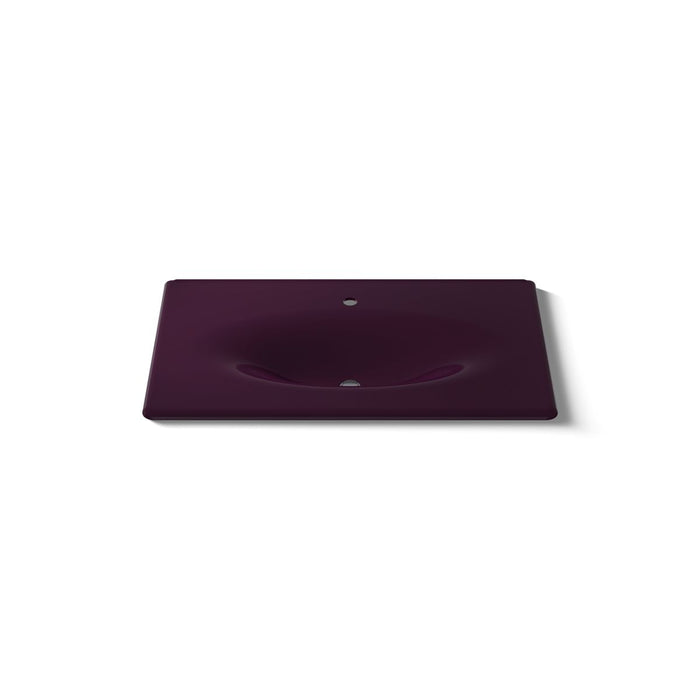 Kohler Iron/Impressions 37" Enameled cast iron vanity top with integrated oval sink