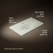 Kohler Iron/Impressions 37" Enameled cast iron vanity top with integrated oval sink