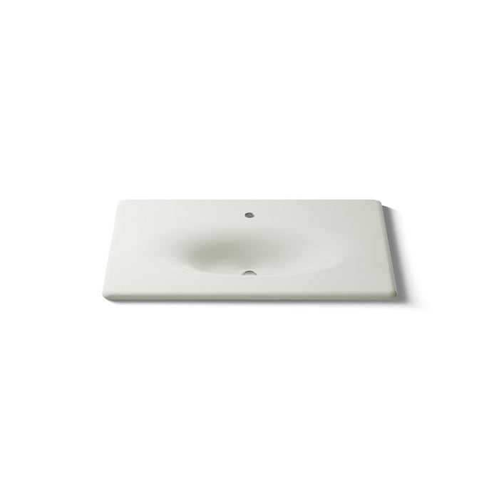 Kohler Iron/Impressions 37" Enameled cast iron vanity top with integrated oval sink