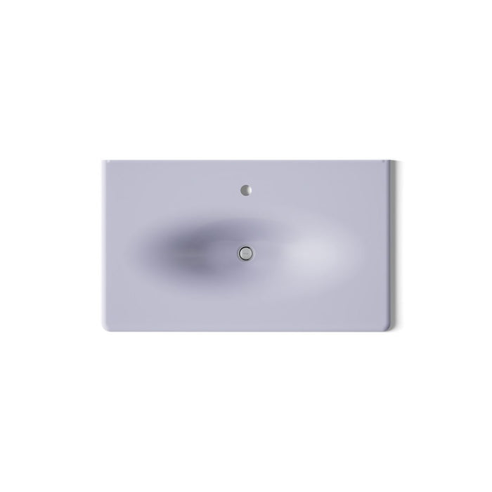 KOHLER K-3051-1 Iron/Impressions 37" Enameled cast iron vanity top with integrated oval sink