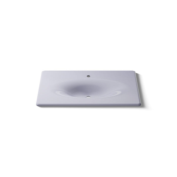 KOHLER K-3051-1 Iron/Impressions 37" Enameled cast iron vanity top with integrated oval sink