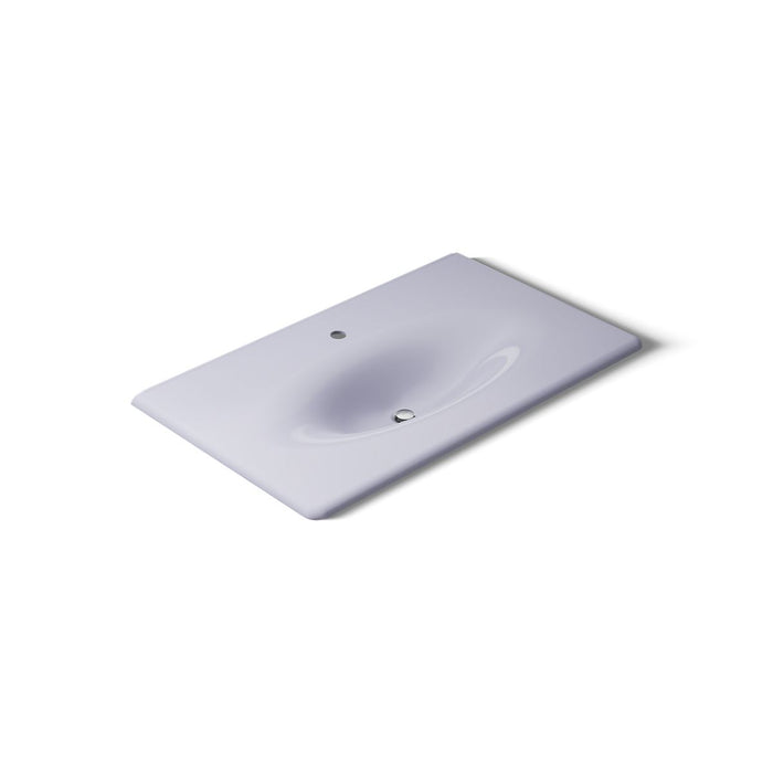 KOHLER K-3051-1 Iron/Impressions 37" Enameled cast iron vanity top with integrated oval sink