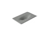 KOHLER K-3051-8 Iron/Impressions 37" Enameled cast iron vanity top with integrated oval sink, basalt