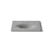 KOHLER K-3051-8 Iron/Impressions 37" Enameled cast iron vanity top with integrated oval sink, basalt - view 4