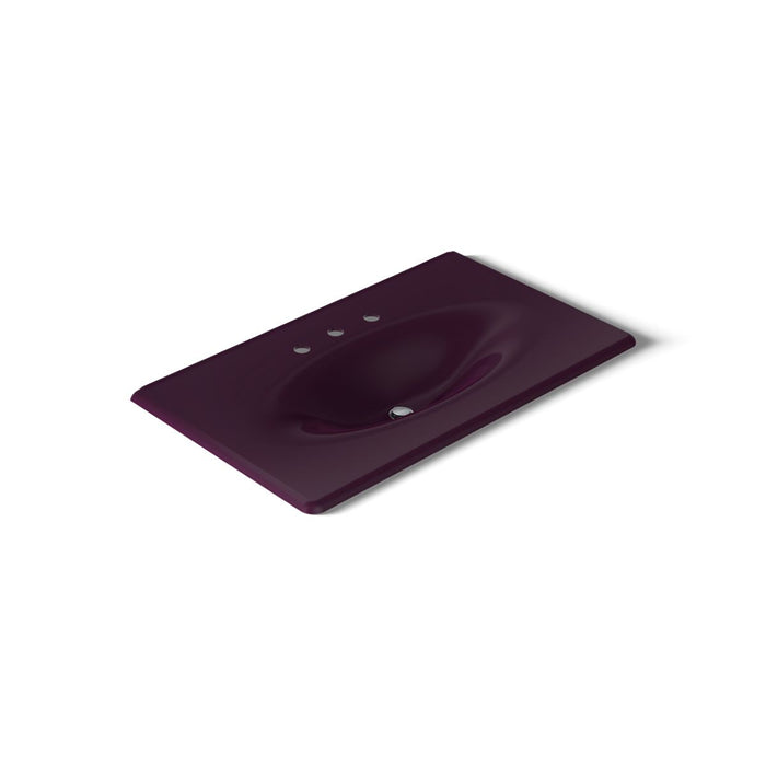 Kohler Iron/Impressions 37" Enameled cast iron vanity top with integrated oval sink