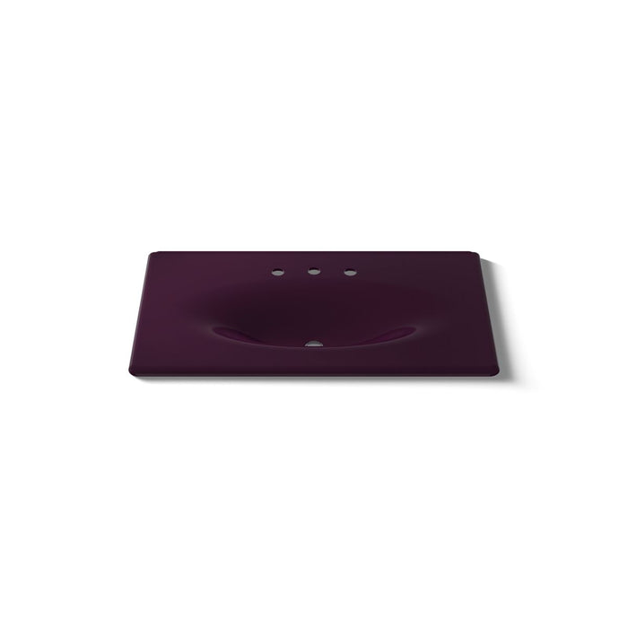 Kohler Iron/Impressions 37" Enameled cast iron vanity top with integrated oval sink