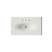 Kohler Iron/Impressions 37" Enameled cast iron vanity top with integrated oval sink