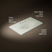Kohler Iron/Impressions 37" Enameled cast iron vanity top with integrated oval sink