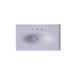 KOHLER K-3051-8 Iron/Impressions 37" Enameled cast iron vanity top with integrated oval sink, lavender grey - view 2