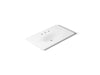 KOHLER K-3051-8 Iron/Impressions 37" Enameled cast iron vanity top with integrated oval sink