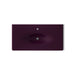 KOHLER K-3052-1 Iron/Impressions 43" Enameled cast iron vanity top with integrated oval sink, black plum - view 2