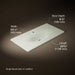 KOHLER K-3052-1 Iron/Impressions 43" Enameled cast iron vanity top with integrated oval sink, dune - view 4