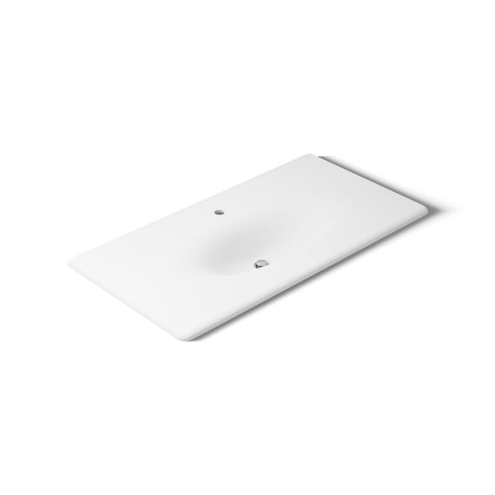 KOHLER K-3052-1 Iron/Impressions 43" Enameled cast iron vanity top with integrated oval sink