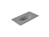 KOHLER K-3052-8 Iron/Impressions 43" Enameled cast iron vanity top with integrated oval sink, basalt
