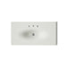 KOHLER K-3052-8 Iron/Impressions 43" Enameled cast iron vanity top with integrated oval sink, dune - view 2