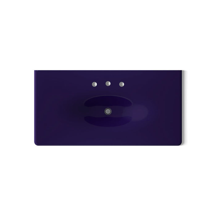 KOHLER K-3052-8 Iron/Impressions 43" Enameled cast iron vanity top with integrated oval sink