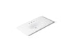 KOHLER K-3052-8 Iron/Impressions 43" Enameled cast iron vanity top with integrated oval sink