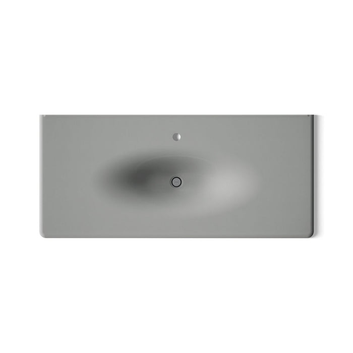 KOHLER K-3053-1 Iron/Impressions 49" Enameled cast iron vanity top with integrated oval sink