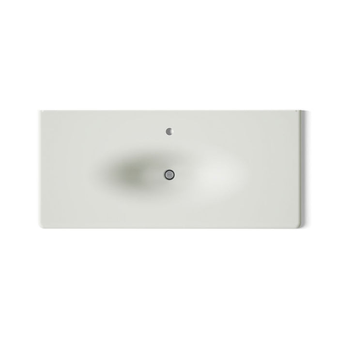KOHLER K-3053-1 Iron/Impressions 49" Enameled cast iron vanity top with integrated oval sink