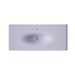 KOHLER K-3053-1 Iron/Impressions 49" Enameled cast iron vanity top with integrated oval sink, lavender grey - view 3