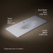 KOHLER K-3053-1 Iron/Impressions 49" Enameled cast iron vanity top with integrated oval sink, lavender grey - view 4