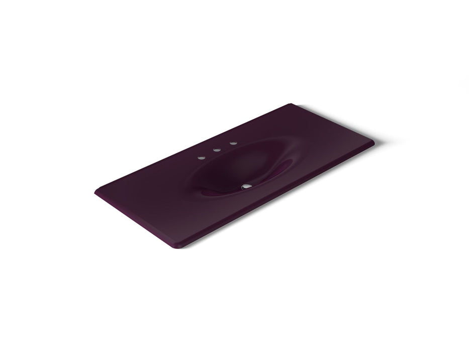Kohler Iron/Impressions 49" Enameled cast iron vanity top with integrated oval sink