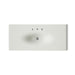 Kohler Iron/Impressions 49" Enameled cast iron vanity top with integrated oval sink