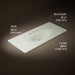 Kohler Iron/Impressions 49" Enameled cast iron vanity top with integrated oval sink