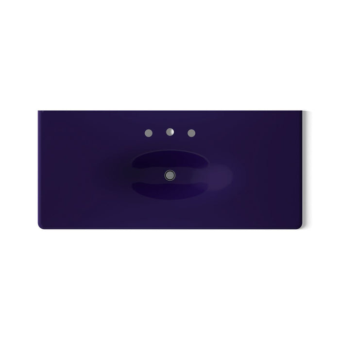 KOHLER K-3053-8 Iron/Impressions 49" Enameled cast iron vanity top with integrated oval sink