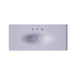 KOHLER K-3053-8 Iron/Impressions 49" Enameled cast iron vanity top with integrated oval sink, lavender grey - view 2