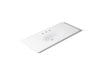 KOHLER K-3053-8 Iron/Impressions 49" Enameled cast iron vanity top with integrated oval sink