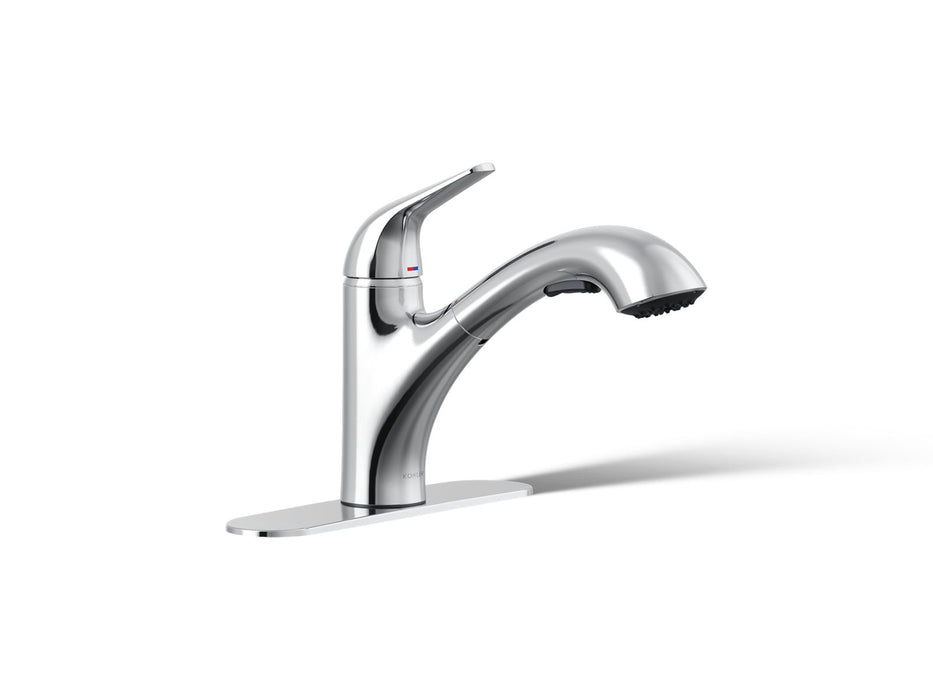 Kohler Jolt Pull-out kitchen sink faucet with two-function sprayhead
