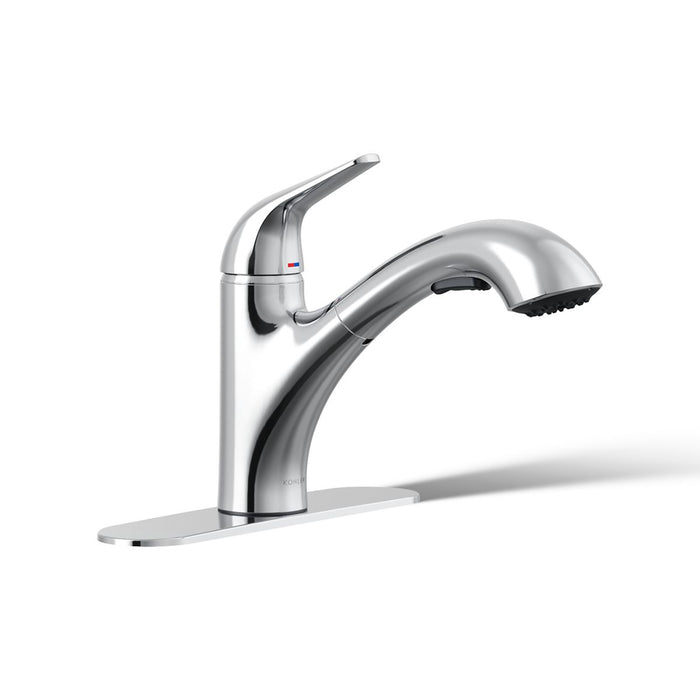 Kohler Jolt Pull-out kitchen sink faucet with two-function sprayhead