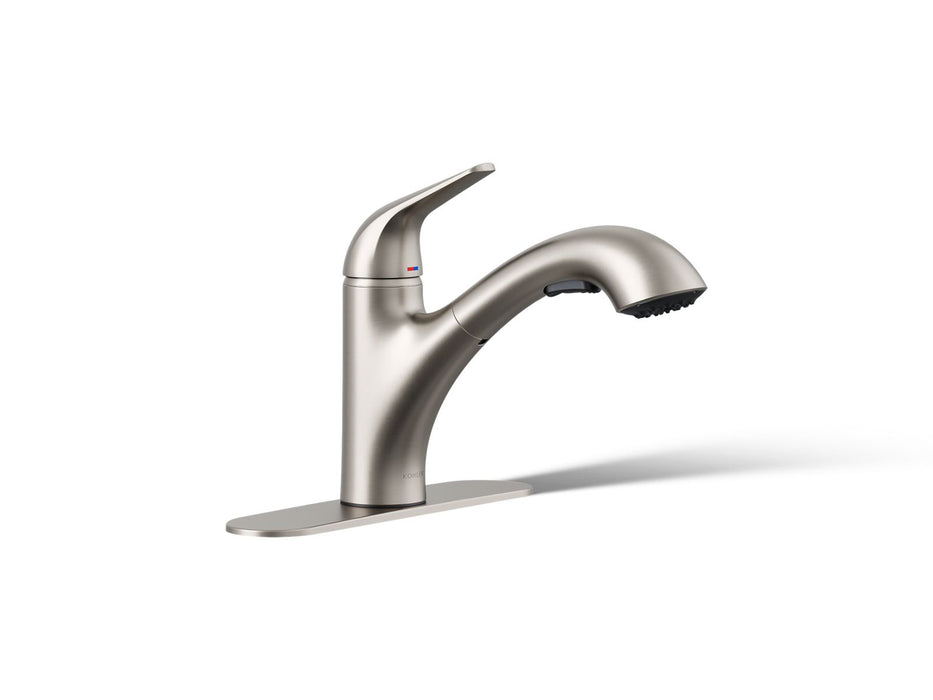 Kohler Jolt Pull-out kitchen sink faucet with two-function sprayhead