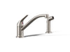 Kohler Jolt Single-handle kitchen sink faucet with side sprayer