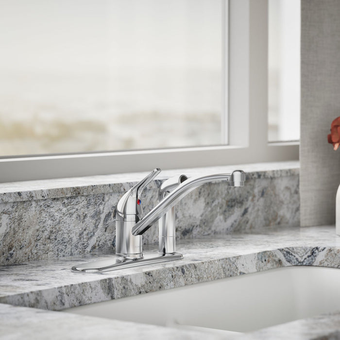 KOHLER K-30615 Jolt Single-handle kitchen sink faucet with side sprayer