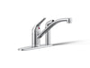 Kohler Jolt Single-handle kitchen sink faucet with side sprayer