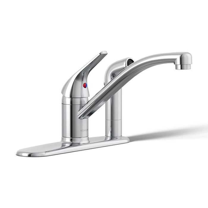 Kohler Jolt Single-handle kitchen sink faucet with side sprayer