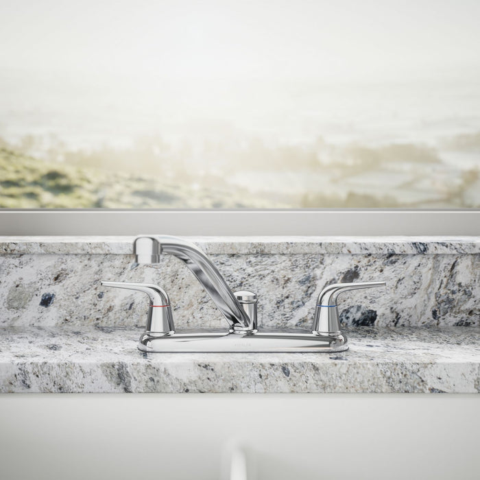 KOHLER K-30616 Jolt Two-handle kitchen sink faucet with side sprayer