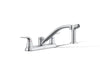 KOHLER K-30616 Jolt Two-handle kitchen sink faucet with side sprayer