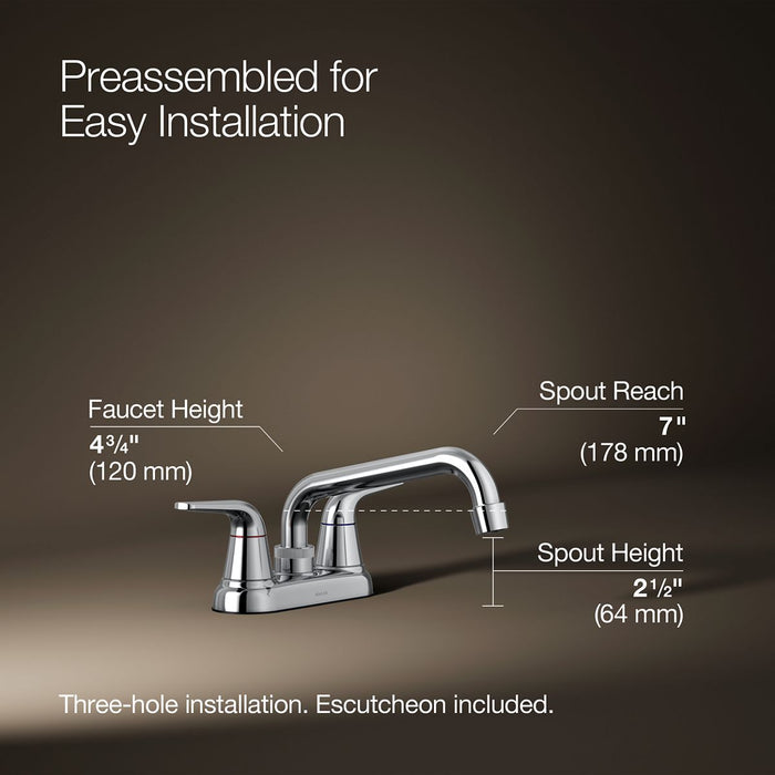 Kohler Jolt Two-handle utility sink faucet