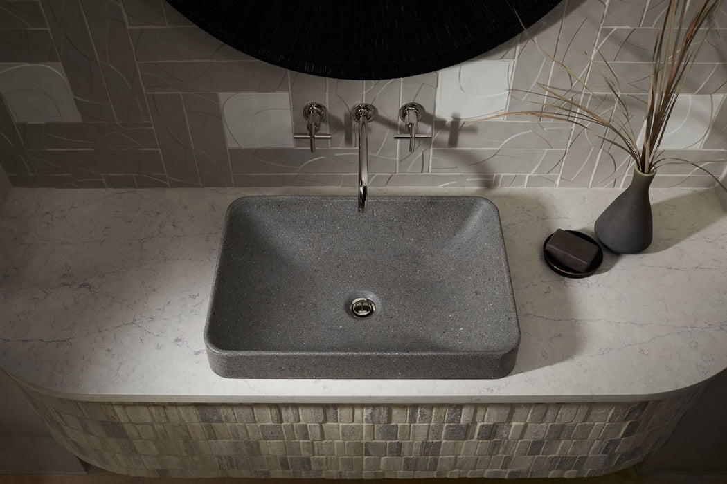 KOHLER K-30673-N Vox 23" rectangular vessel bathroom sink, no overflow