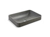 KOHLER K-30673-N Vox 23" rectangular vessel bathroom sink, no overflow