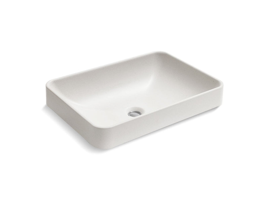 KOHLER K-30673-N Vox 23" rectangular vessel bathroom sink, no overflow
