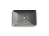 Kohler Vox 23" rectangular vessel bathroom sink, no overflow