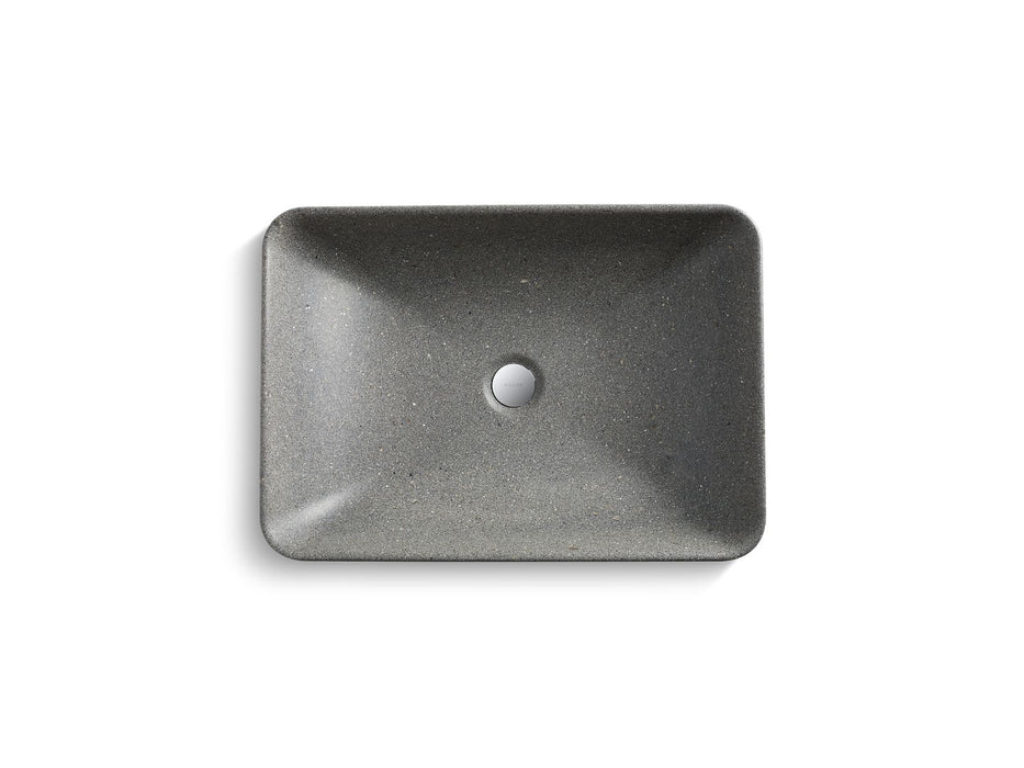 Kohler Vox 23" rectangular vessel bathroom sink, no overflow
