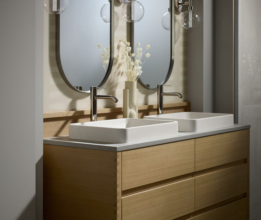 Kohler Vox 23" rectangular vessel bathroom sink, no overflow