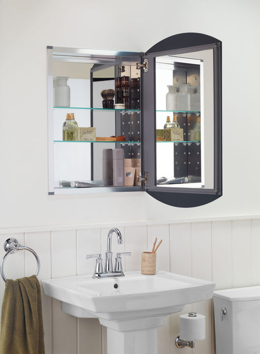 KOHLER K-3073 Archer 20" W x 31" H aluminum single-door medicine cabinet, beveled edges