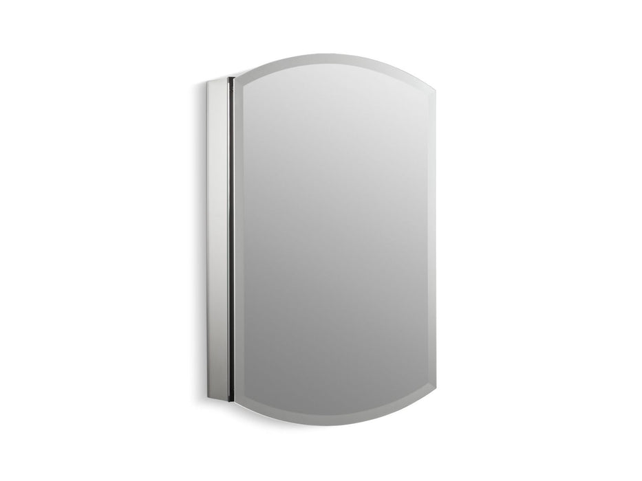 KOHLER Archer 20" W x 31" H aluminum single-door medicine cabinet, beveled edges